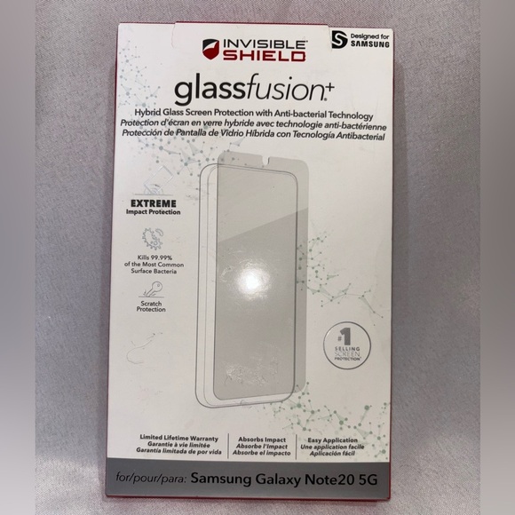 ZAGG InvisibleShield Glass Fusion+ Screen Protector for Samsung Galaxy Note S20 - Picture 1 of 2